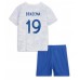 Tanie Strój piłkarski Francja Karim Benzema #19 Koszulka Wyjazdowej dla dziecięce MŚ 2022 Krótkie Rękawy (+ szorty)